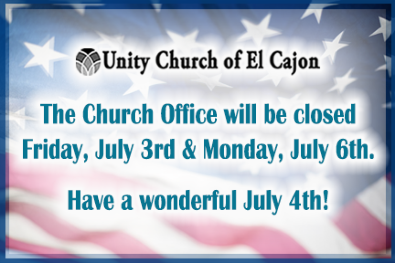 Office closed July 3 & 6
